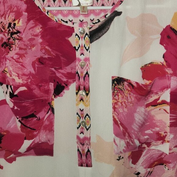 Fig & Flower Women's Tunic Blouse Size Large - Picture 3 of 4